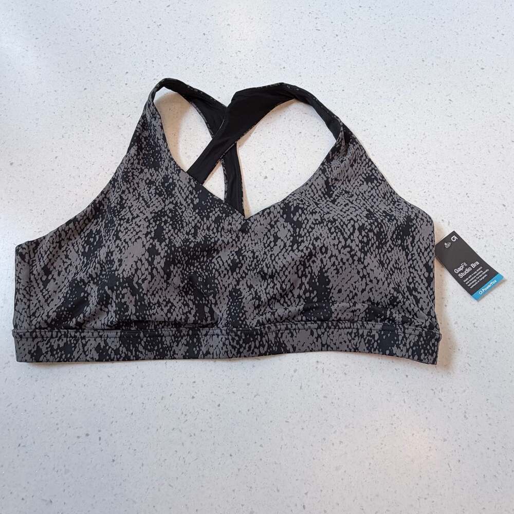 Gap GapFit Studio Bra Snakeskin Print